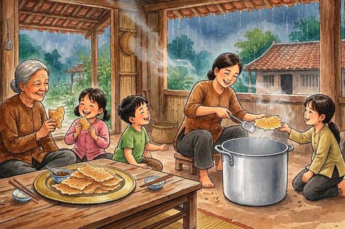 Bánh đúc ngày mưa