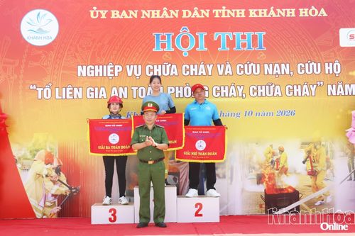 Phường Hòa Thắng đạt giải nhất toàn đoàn hội thi “Tổ liên gia an toàn phòng cháy, chữa cháy”