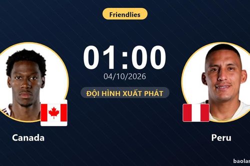 TRỰC TIẾPTrực tiếp Canada vs Peru: Trận đấu đang diễn ra
