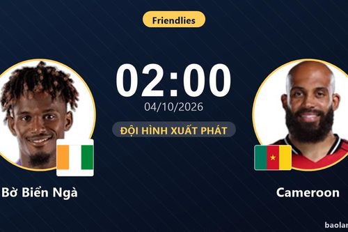 TRỰC TIẾPTrực tiếp Bờ Biển Ngà vs Cameroon: Đội hình xuất phát
