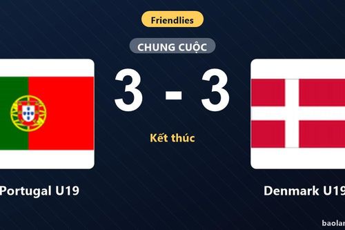 Thống kê trận đấu Portugal U19 3-3 Denmark U19: Màn rượt đuổi tỷ số mãn nhãn