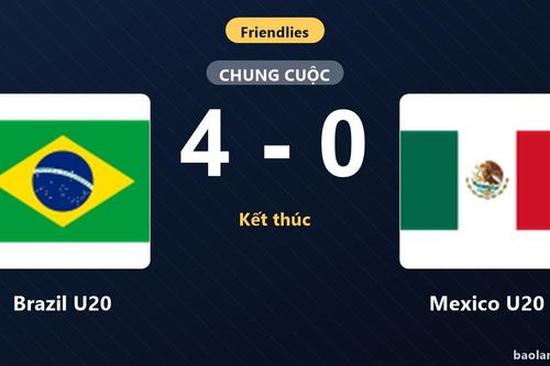 Brazil U20 thắng áp đảo Mexico U20 trong trận giao hữu tại Murcia
