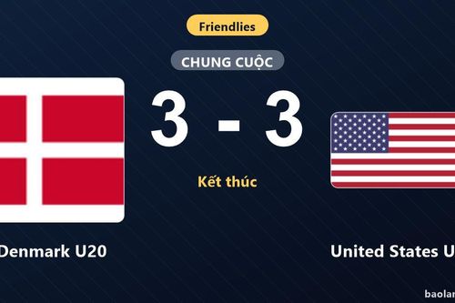 Thống kê trận đấu Denmark U20 3-3 United States U20: Màn rượt đuổi tỷ số mãn nhãn
