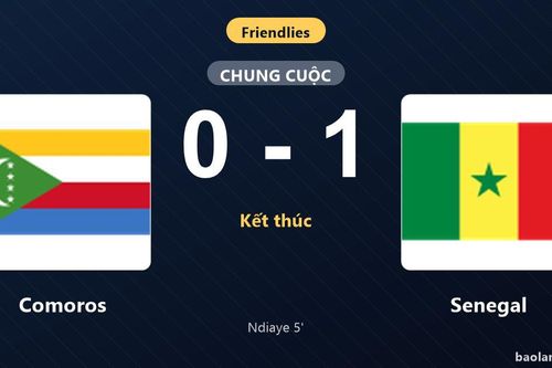 Thống kê trận đấu Comoros 0-1 Senegal: I. Ndiaye tỏa sáng, Senegal giành trọn 3 điểm