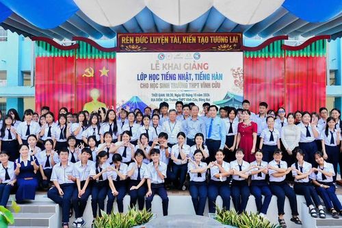Học sinh Trường THPT Vĩnh Cửu có thêm cơ hội học tiếng Nhật, tiếng Hàn tại Đồng Nai