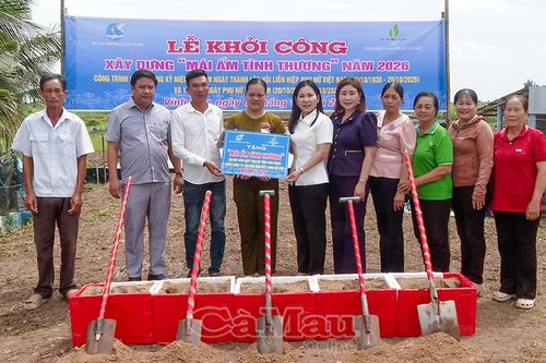 Khởi công 2 'Mái ấm tình thương' cho hội viên phụ nữ khó khăn