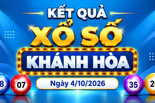 XSKH 4/10 - Kết quả xổ số Khánh Hòa hôm nay 4/10/2026