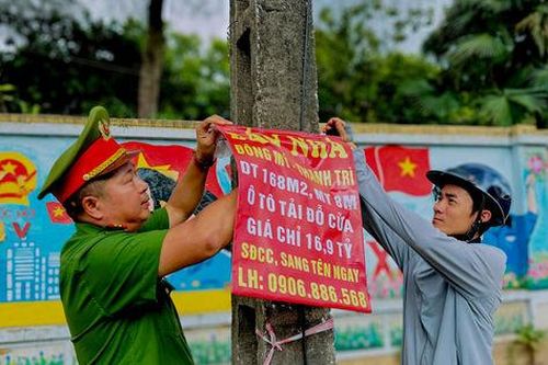 Nam Phù quyết liệt bóc xóa quảng cáo rác, truy tìm tận gốc chủ thể vi phạm