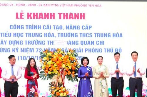 Yên Hòa: Khánh thành 3 cơ sở giáo dục chào mừng 72 năm Ngày Giải phóng Thủ đô