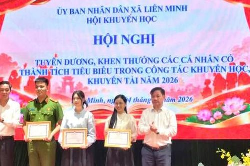 Xã Liên Minh tuyên dương học sinh, sinh viên tiêu biểu