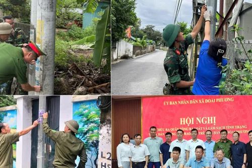 Xã ngoại thành quyết dọn sạch quảng cáo, rao vặt trái phép