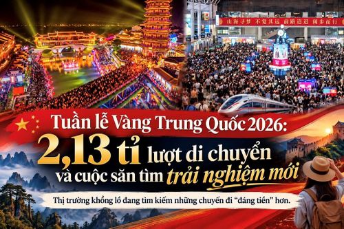 Tuần lễ Vàng Trung Quốc 2026: 2,13 tỉ lượt di chuyển và cuộc săn tìm trải nghiệm mới