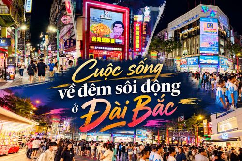 Cuộc sống về đêm sôi động ở Đài Bắc