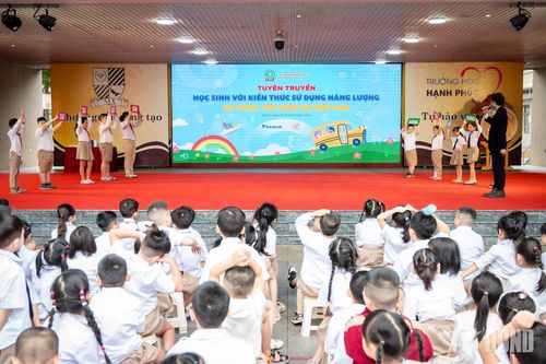 Lan tỏa kiến thức sử dụng năng lượng hiệu quả tới hơn 1.000 học sinh Trường Tiểu học Nguyễn Viết Xuân