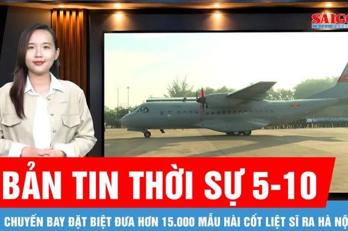 Bản tin thời sự ngày 5-10: Hơn 15.000 mẫu hài cốt liệt sĩ về Hà Nội giám định ADN