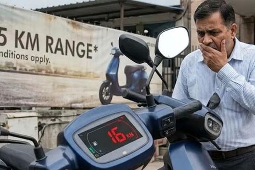 Mẫu xe máy điện công bố tầm hoạt động 85km nhưng thực tế chỉ chạy 16km