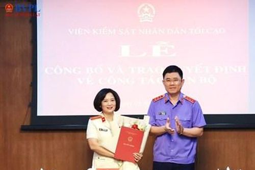 Công bố và trao quyết định bổ nhiệm Phó Chánh Văn phòng VKSND tối cao