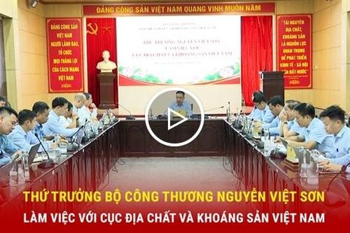 Thứ trưởng Bộ Công Thương Nguyễn Việt Sơn làm việc với Cục Địa chất và Khoáng sản Việt Nam