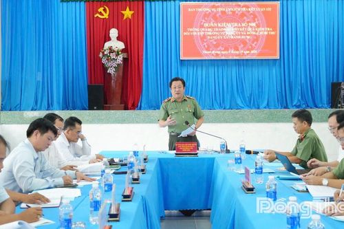 Đoàn kiểm tra của Ban Thường vụ Tỉnh ủy làm việc với Ban Thường vụ Đảng ủy xã Thanh Hưng