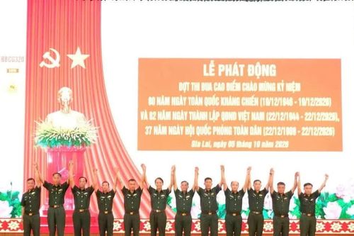Sư đoàn 320 phát động đợt thi đua cao điểm