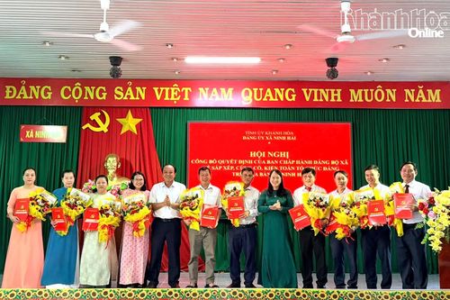 Xã Ninh Hải sắp xếp, kiện toàn các tổ chức đảng