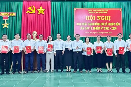 Hội nghị Ban Chấp hành Đảng bộ xã Phước Hữu lần thứ 13