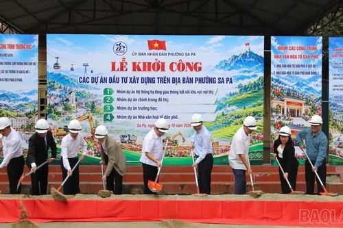 Phường Sa Pa khởi công 13 công trình, dự án với tổng mức đầu tư hơn 420 tỷ đồng