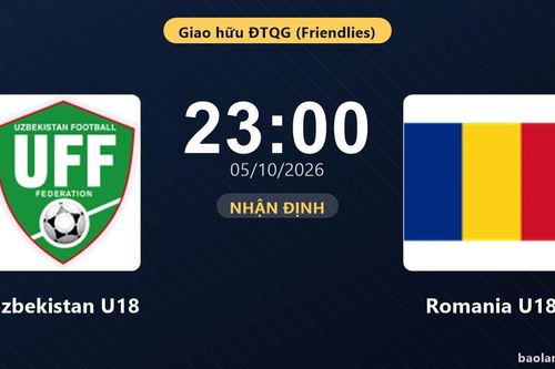 Nhận định Uzbekistan U18 vs Romania U18 - Giao hữu ĐTQG (Friendlies)