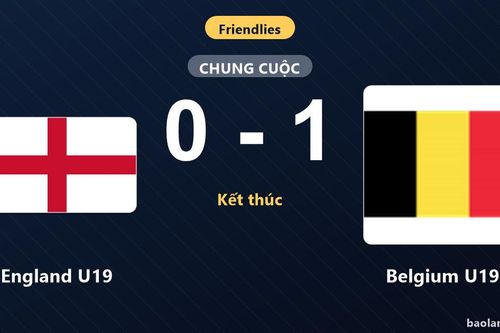 Thống kê trận đấu England U19 0-1 Belgium U19: Belgium U19 giành chiến thắng chung cuộc