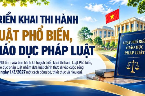 Triển khai thi hành Luật Phổ biến, giáo dục pháp luật