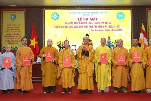 Phú Thọ: Ra mắt các ban chuyên môn trực thuộc Ban Trị sự GHPGVN tỉnh, nhiệm kỳ 2026-2031