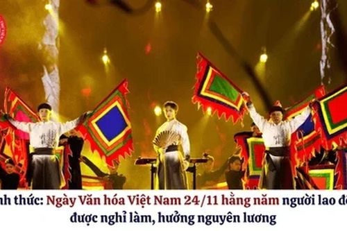 Để “Ngày Văn hóa Việt Nam - 24/11” trở thành thương hiệu văn hóa quốc gia