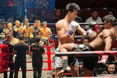 'Thánh Muay' 44 tuổi vẫn ra đòn dũng mãnh, thắng cao thủ Trung Quốc 2 lần