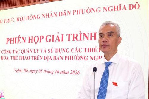 Phường Nghĩa Đô giải trình về quản lý, sử dụng các thiết chế văn hóa, thể thao