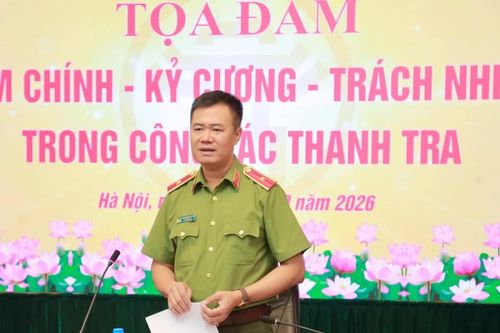 Công an Hà Nội tổ chức toạ đàm 'Liêm chính - Kỷ cương - Trách nhiệm trong công tác thanh tra'