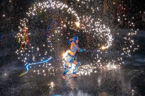Công nghệ 3D Mapping thăng hoa cùng vở xiếc 'Sơn Thần Thủy Quái'