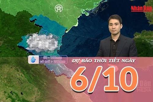 [Video] Dự báo thời tiết ngày 6/10/2026: Mưa lớn diện rộng tại Trung Bộ và Nam Bộ, Bắc Bộ ít mưa, trời lạnh