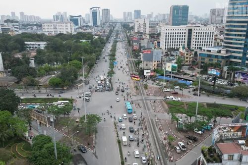 [Ảnh] Hà Nội: Giải phóng mặt bằng dự án Trục không gian Quốc lộ 1A