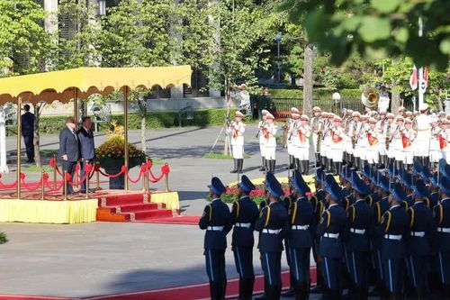 Lễ đón trọng thể Tổng thống Panama José Raúl Mulino và Phu nhân