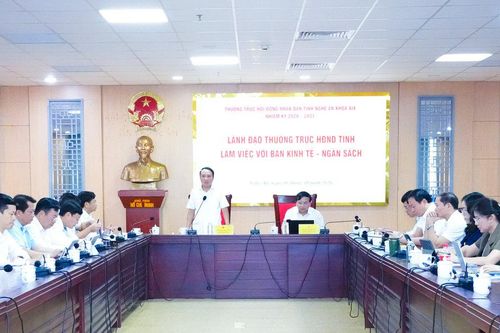 Thường trực HĐND tỉnh làm việc với Ban Kinh tế - Ngân sách về 5 nhóm vấn đề trọng tâm