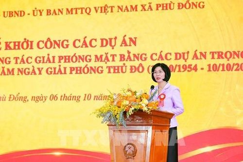 Phù Đổng đồng loạt khởi công 19 dự án hướng tới Ngày Giải phóng Thủ đô