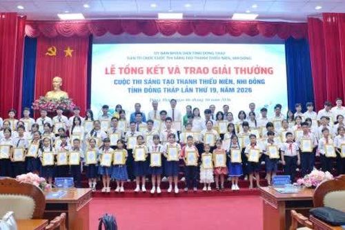 Đồng Tháp: 93 mô hình, sản phẩm được vinh danh tại Cuộc thi Sáng tạo thanh thiếu niên, nhi đồng