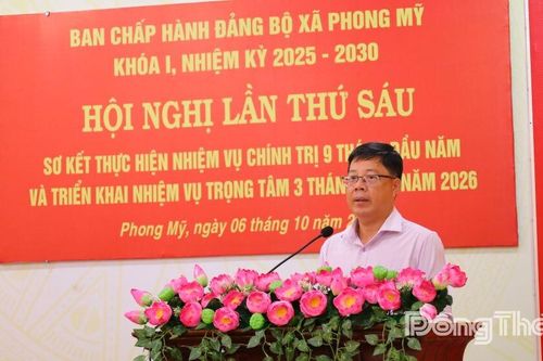 Xã Phong Mỹ: Tháo gỡ khó khăn, tăng tốc về đích năm 2026