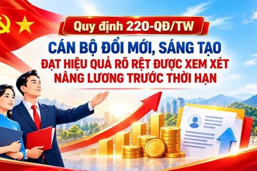 Nếu có đề xuất mang lại hiệu quả rõ rệt, cán bộ được xem xét bố trí vào ngạch cao hơn theo vị trí việc làm, nâng bậc lương trước thời hạn