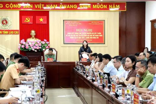 Hội nghị cung cấp thông tin, tuyên truyền và lấy ý kiến về các dự án luật do Bộ Công an chủ trì soạn thảo trình tại Kỳ họp thứ 2, Quốc hội khóa XVI