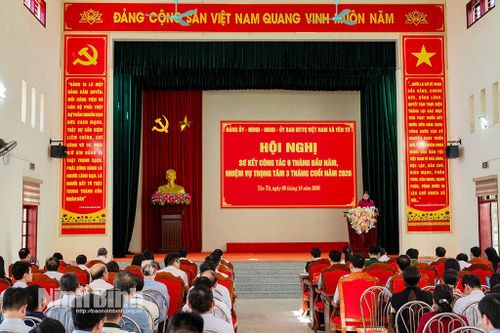 Xã Yên Từ triển khai nhiệm vụ trọng tâm 3 tháng cuối năm 2026