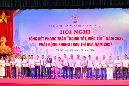 Liên minh HTX TP. Hà Nội biểu dương 215 tập thể, cá nhân trong phong trào 'Người tốt, việc tốt'