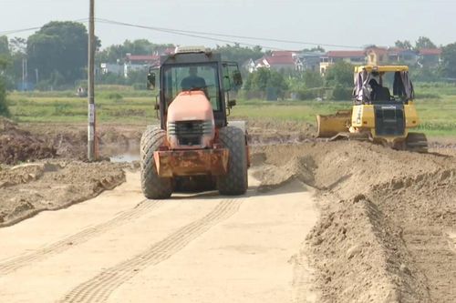 Xã Tiến Thắng tăng tốc thi công đường nối 23B – cảng Chu Phan