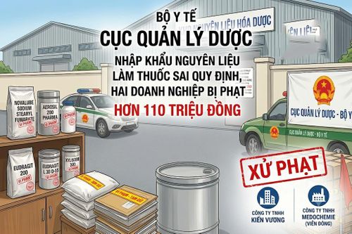 Bán nguyên liệu làm thuốc sai quy định, 2 doanh nghiệp bị phạt 110 triệu đồng