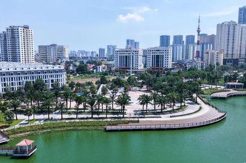 Không gian xanh giữa lòng đô thị tại công viên Phùng Khoang
